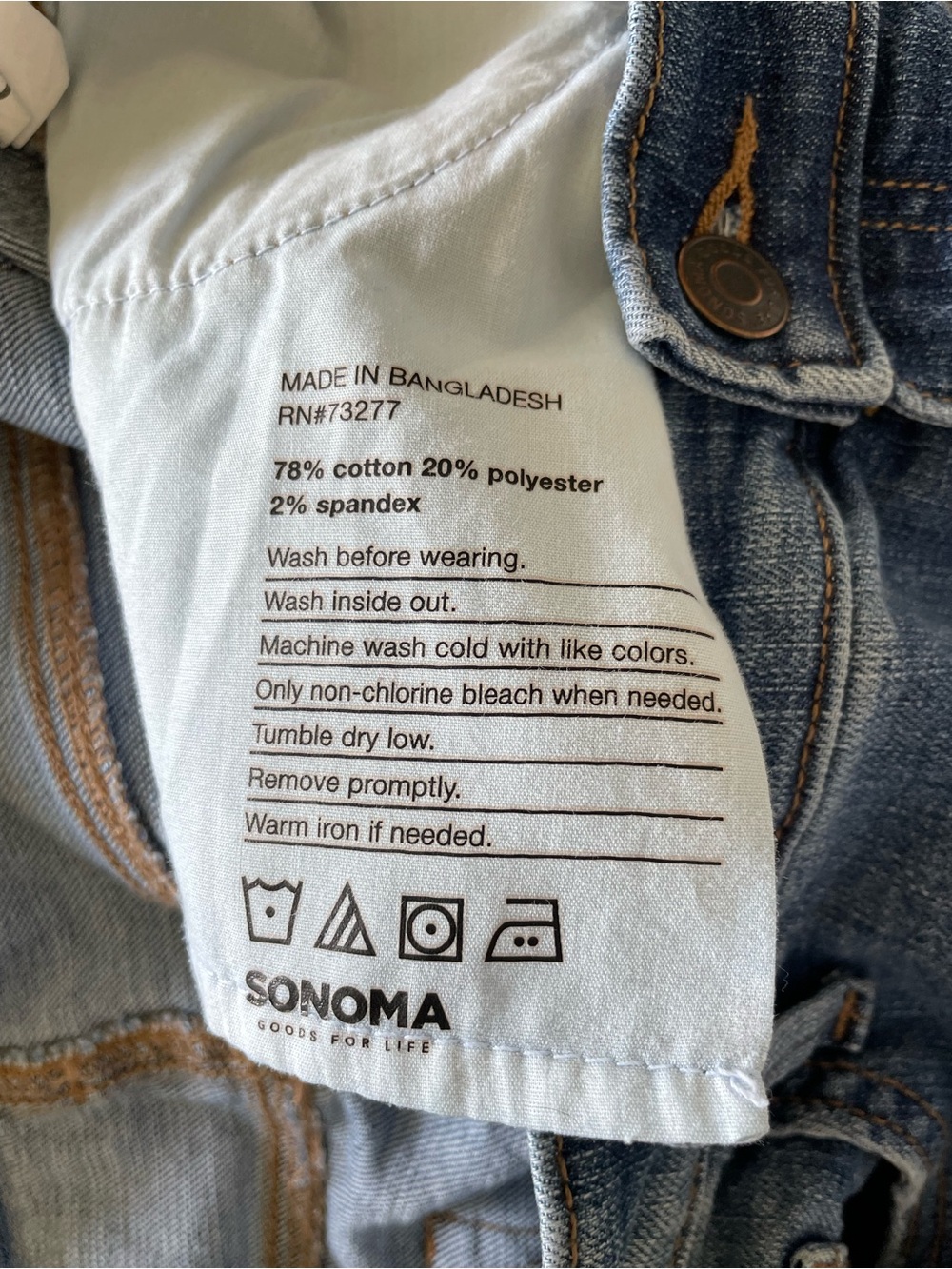 Sonoma Medium Blue Cropped Boyfriend Jeans with Raw Hem - Picture 8 of 10